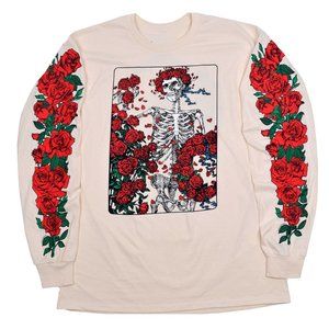 Greatful Dead Bertha Woodcut Wheel Long Sleeve tie dye long sleeve Shirt